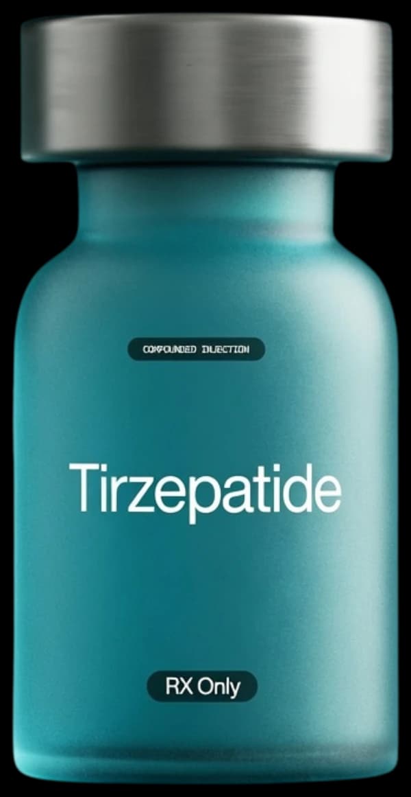 Compounded Tirzepatide vial, Reflect Wellness weight management program