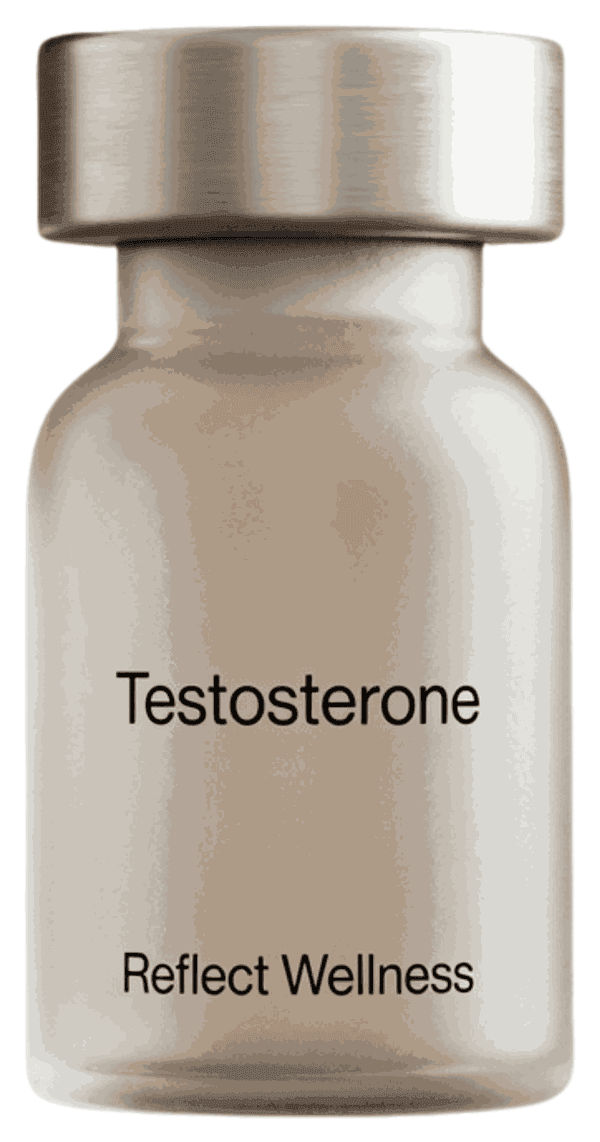 Testosterone vial, Reflect Wellness